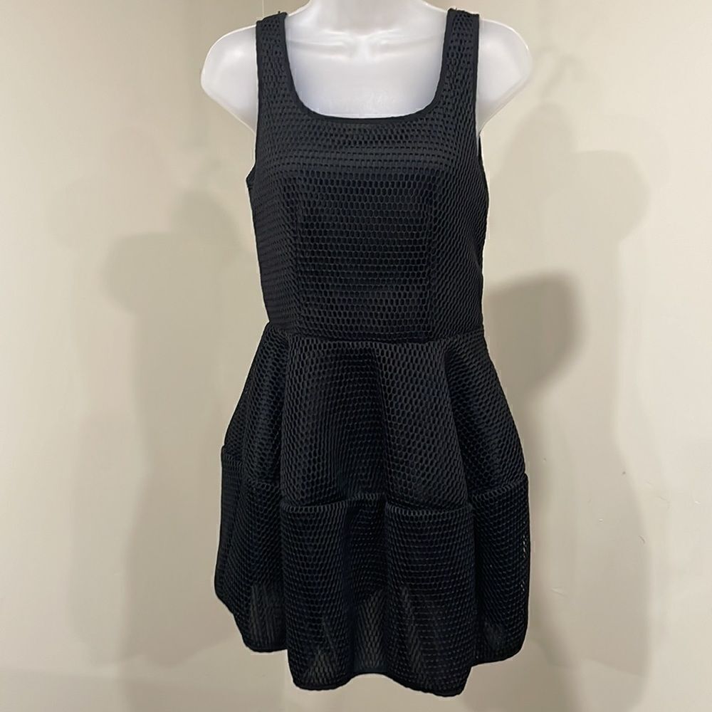 NWOT Xtaren Black Mesh Dress.  Size M Medium 8/10